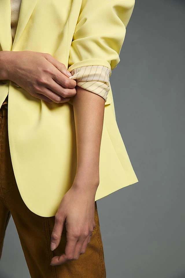 Maeve Button-Back Blazer Budget ???? Maeve Button-Back Blazer YELLOW ???? -Sweaty Betty Shop unnamed file 691