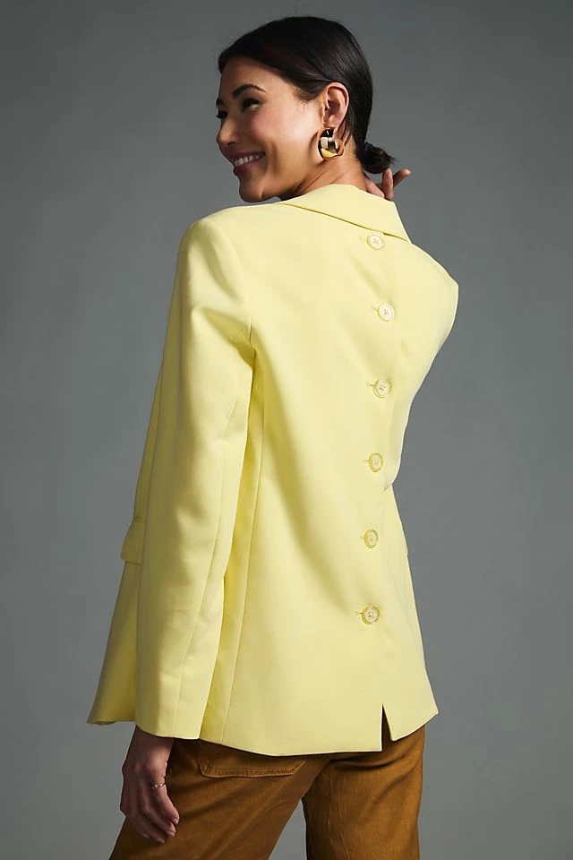 Maeve Button-Back Blazer Budget ???? Maeve Button-Back Blazer YELLOW ???? -Sweaty Betty Shop unnamed file 692