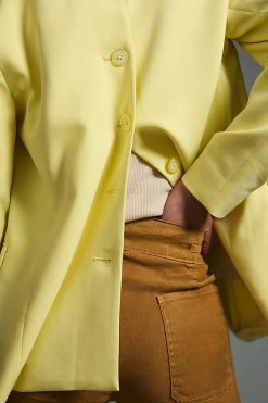 Budget ???? Maeve Button-Back Blazer YELLOW ???? 5 Budget ???? Maeve Button-Back Blazer YELLOW ???? -Sweaty Betty Shop unnamed file 693