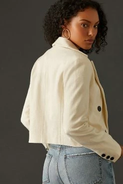 New ???? Maeve Cropped Double-Breasted Jacket WHITE ???? 2 New ???? Maeve Cropped Double-Breasted Jacket WHITE ???? -Sweaty Betty Shop unnamed file 706