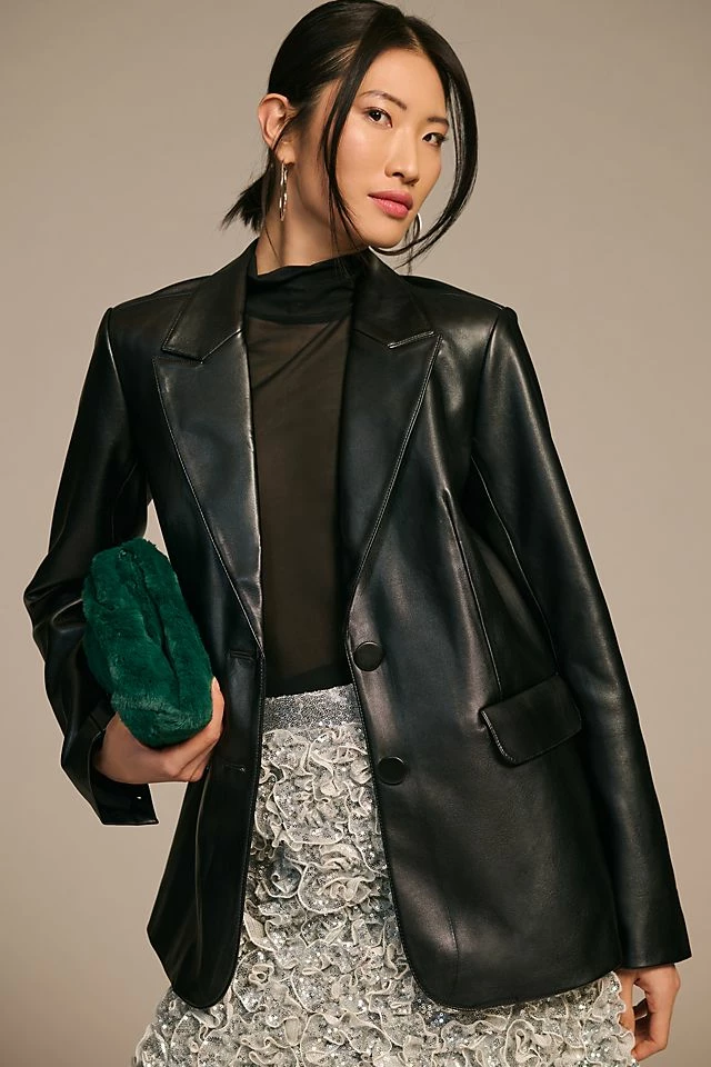 Good American Faux Leather Blazer Budget ???? Good American Faux Leather Blazer BLACK ???? -Sweaty Betty Shop unnamed file 710