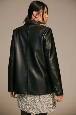 Budget ???? Good American Faux Leather Blazer BLACK ???? 2 Budget ???? Good American Faux Leather Blazer BLACK ???? -Sweaty Betty Shop unnamed file 712