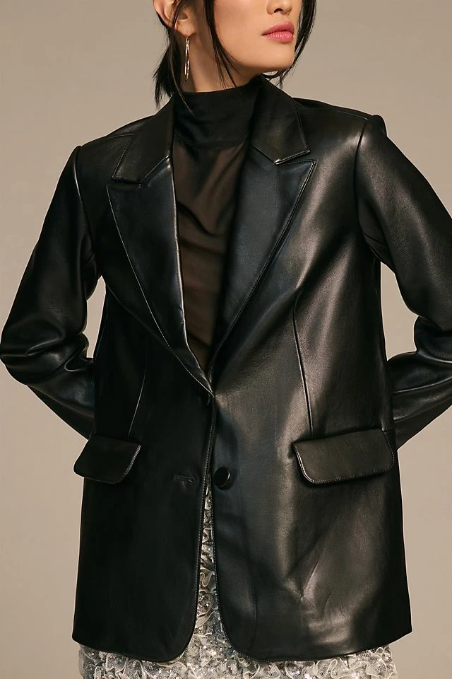 Good American Faux Leather Blazer Budget ???? Good American Faux Leather Blazer BLACK ???? -Sweaty Betty Shop unnamed file 714