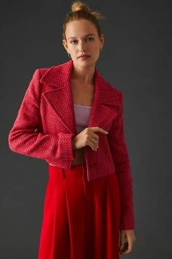Best reviews of ???? Helene Berman X Anthropologie Cropped Tweed Jacket PINK ???? -Sweaty Betty Shop unnamed file 722