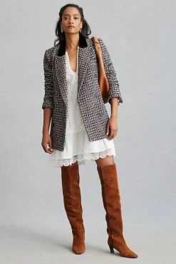 Top 10 ⭐ Avec Les Filles Structured Blazer BLACK MOTIF ???? -Sweaty Betty Shop unnamed file 725