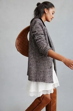 Top 10 ⭐ Avec Les Filles Structured Blazer BLACK MOTIF ???? -Sweaty Betty Shop unnamed file 726