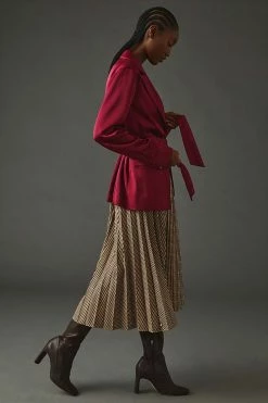 Flash Sale ???? Paige Havenn Satin Blazer WINE ????