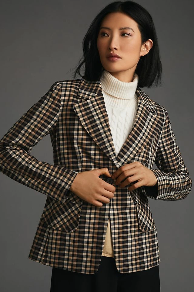 Maeve Plaid Blazer Top 10 ???? Maeve Plaid Blazer BROWN MOTIF ???? -Sweaty Betty Shop unnamed file 747