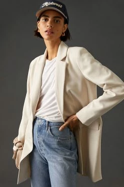 Cheap ???? Maeve Longline Blazer IVORY ????