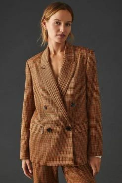 Outlet ???? Essentiel Antwerp Plaid Blazer BLACK MOTIF ???? -Sweaty Betty Shop unnamed file 796