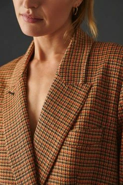 Outlet ???? Essentiel Antwerp Plaid Blazer BLACK MOTIF ???? -Sweaty Betty Shop unnamed file 797