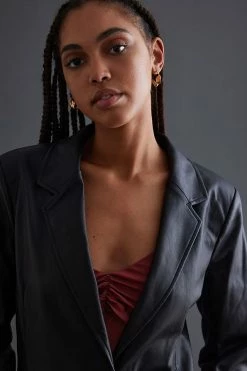 Flash Sale ???? By Anthropologie Faux Leather Blazer BLACK ???? -Sweaty Betty Shop unnamed file 835