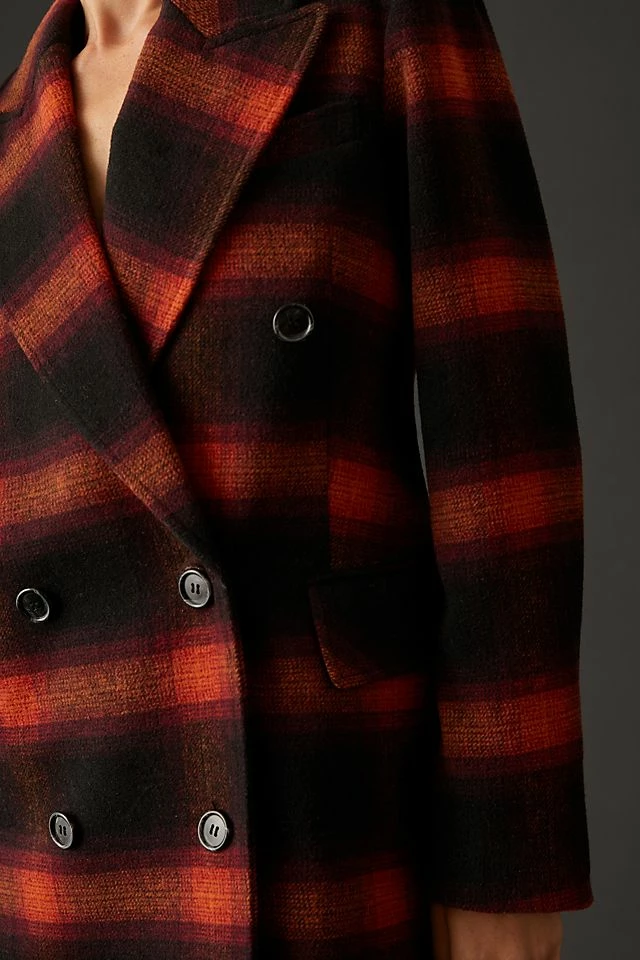 Avec Les Filles Double-Breasted Plaid Blazer Wholesale ???? Avec Les Filles Double-Breasted Plaid Blazer DARK ORANGE ???? -Sweaty Betty Shop unnamed file 859