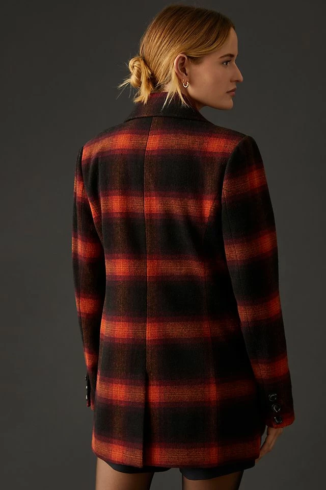 Avec Les Filles Double-Breasted Plaid Blazer Wholesale ???? Avec Les Filles Double-Breasted Plaid Blazer DARK ORANGE ???? -Sweaty Betty Shop unnamed file 860