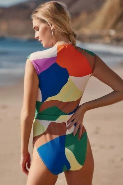 Promo ❤️ Sanctuary Cap-Sleeve V-Neck One-Piece ???? Swimsuit NOVELTY ✔️ 2 Promo ❤️ Sanctuary Cap-Sleeve V-Neck One-Piece ???? Swimsuit NOVELTY ✔️ -Sweaty Betty Shop unnamed file 925