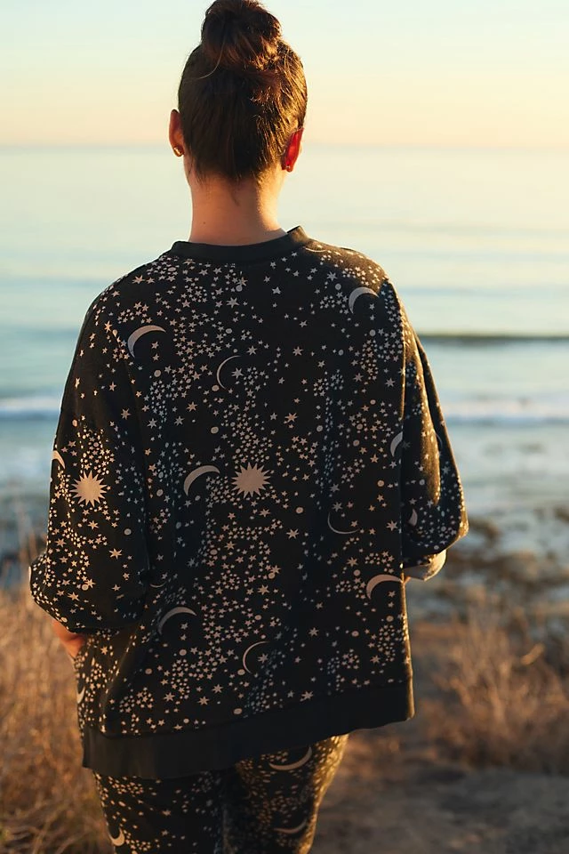 Electric & Rose Erin Sweatshirt Outlet ???? Electric & Rose Erin Sweatshirt BLACK MOTIF ???? -Sweaty Betty Shop unnamed file 94